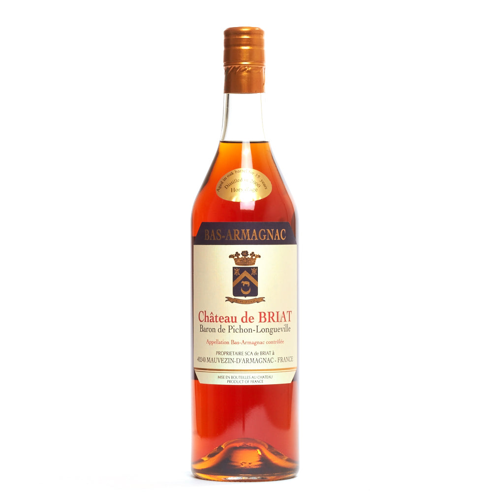 CHATEAU DE BRIAT ARMAGNAC HORS D'AGE 750 mL – Cask Store™ CHATEAU DE BRIAT ARMAGNAC HORS D'AGE 750 mL – Cask Store™