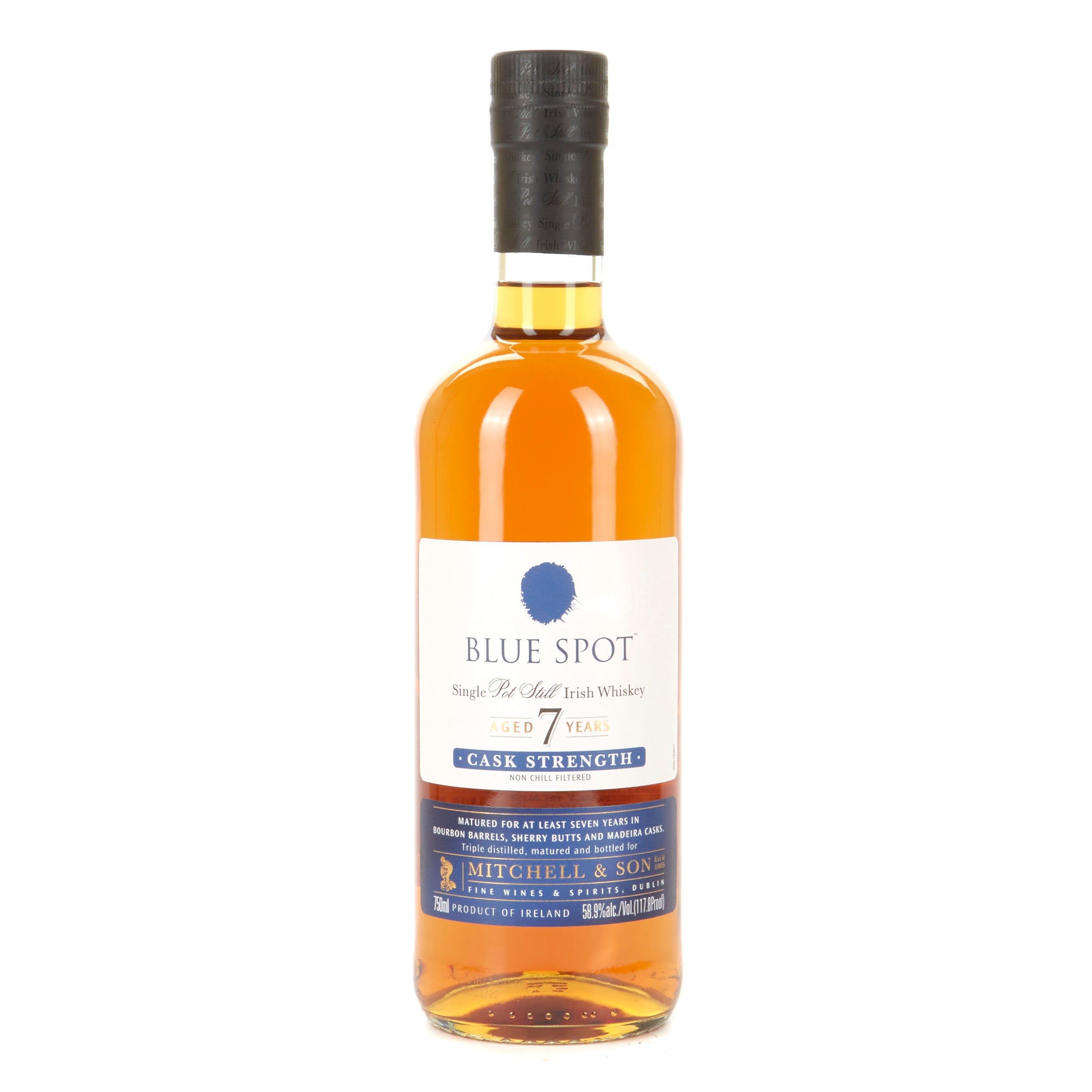 BLUE SPOT 7年 カスクストレングスウイスキー BLUE SPOT 7 YEAR CASK STRENGTH IRISH WHISKEY 750 mL – Cask