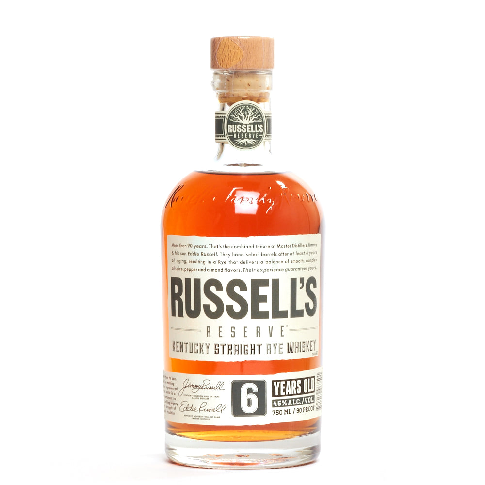 Russell's Reserve Rye RUSSELL'S RESERVE 6 YEAR RYE 750 mL – Cask Store™